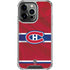 NHL Montreal Canadiens Home Jersey iPhone 16 Pro Clear Case